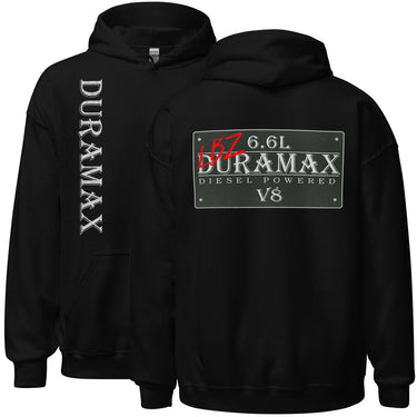LBZ Duramax Hoodie - Vintage Sign Design - Aggressive Thread - Color Black